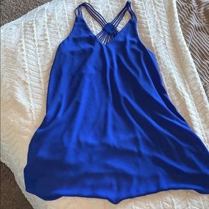 NWT Royal blue strappy diamond back dress